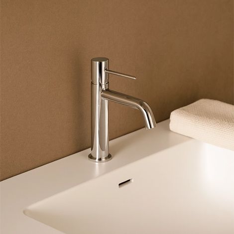 Rubinetto miscelatore lavabo senza scarico in ottone cromato Memo (1/2)