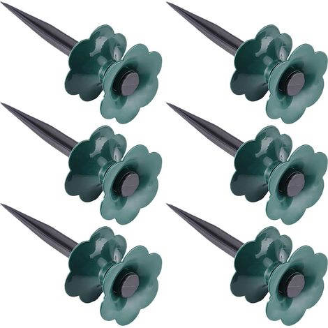 6pcs Guides pour Tuyau D'arrosage en Pp Vert, Piquets Faciles à Fixer pour Pelouses et Massifs de Fleurs, Support Pratique et Solide pour Jardin