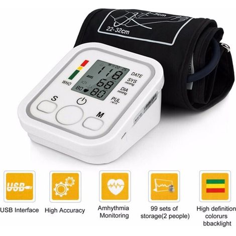 YMYNY - Misuratore Di Pressione Da Braccio Automatico Sfigmomanometro Aritmia - (1/4)