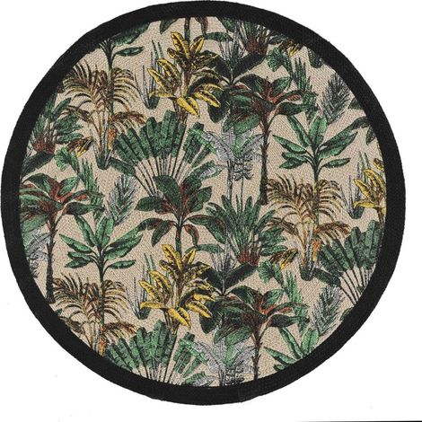 Tapis rond 120 cm Balinesia polycoton (1/4)
