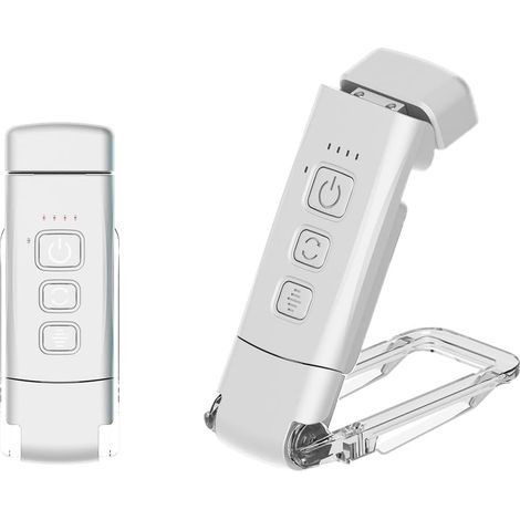 Mini lampe de lecture à pince pour protection des yeux, portable, légère et rechargeable, lampe de lecture flexible avec 3 couleurs de lumière, adaptée pour lire la nuit au lit (1/4)