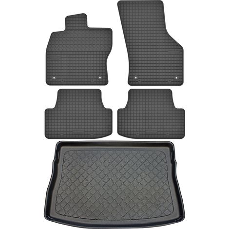 Set di tappetini in gomma per auto e tappetino per bagagliaio per Volkswagen Golf VII Hatchback da ottobre 2012 a dicembre 2019. (1/5)