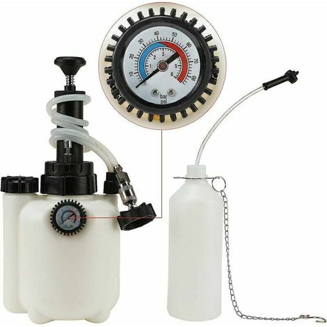 GABRIELLE 3L Purgeur de Frein Voiture, Purgeur de Liquide de Frein, avec Adaptateur E20, Pression de Service de 10-30 PSI, Bleeder de Frein (1/5)