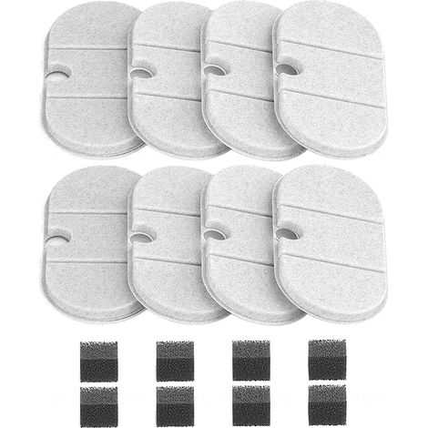 1 Filtre, charbon actif, élimine impuretés, fontaine à chat, système de filtration, animaux domestiques (1/5)