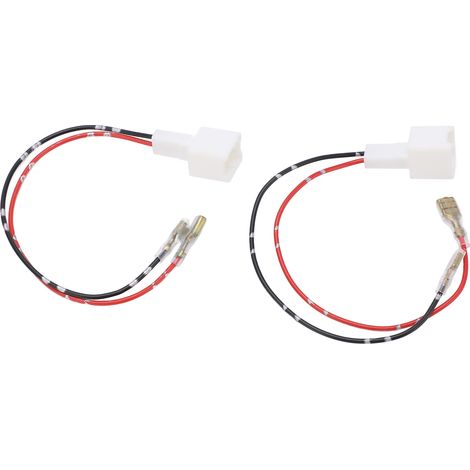 Set mit 2 Nissan 10W Autoradio-Kabelsteckern, ABS 12V, Ersatzkabelbaum, Autolautsprecher-Adapterstift (1/5)