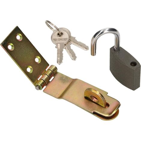 KOTARBAU Survol avec cadenas 3 tailles différentes Jaune galvanisé (1/5)