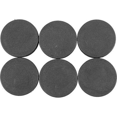 6Pcs Plastic Blanking End Cap Pipe Tube Insert Plug Couvercle 40mm Black (1/5)