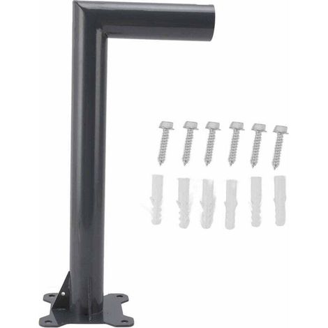 Kit de montage parabole satellite en aluminium résistant – pour toit, mur ou mât – kit complet haute résistance (1/4)