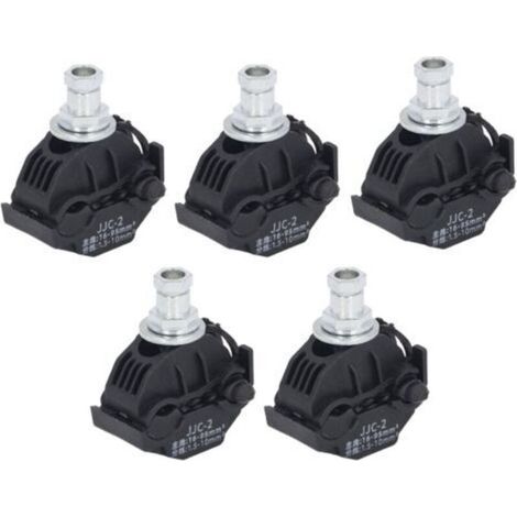Lot de 5 connecteurs à perforation d'isolant 1 kV, pince anti-dénudation, répartiteur de câble haute/basse tension JJC 2 (1/4)