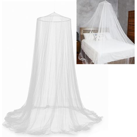 Mosquitera plegable para cama contra insectos 0,60x2,5x1,2 m Blanca