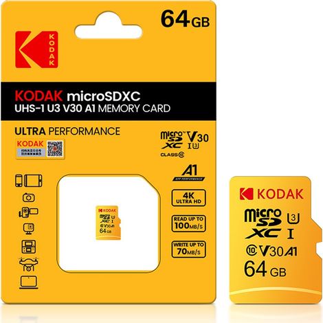 microSD 64GB- Geeignet für Überwachungskameras, Fahrrekorder, Mobiltelefone und Tablets (1/5)