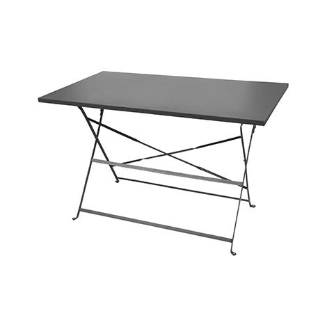 Table rectangulaire de jardin pliable en métal gris anthracite - 110x70x70cm (1/7)