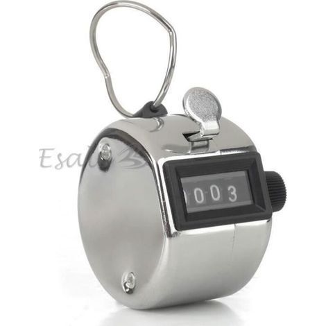 Contatore meccanico - 4 cifre - 0-9999 - Multisport - Grigio