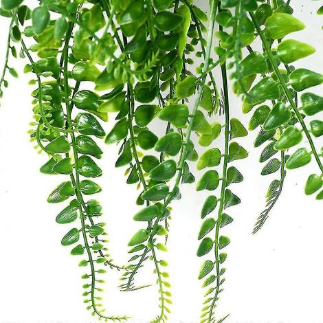 3 fougères artificielles suspendues, plante de lierre artificielle composée de fougères de Boston, protégées contre les UV, pour usage extérieur (1/3)