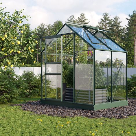 Vitavia Gewächshaus "Planet 2500" inkl. Fundament, smaragd, 2,5 m², 3 mm ESG (1/5)