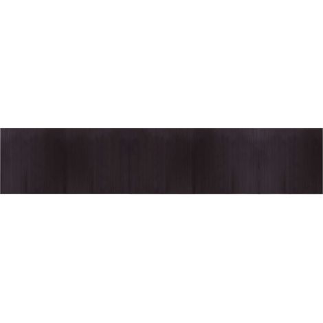 Tapis rectangulaire marron foncé 100x500 cm bambou (1/5)