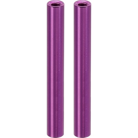 2Pcs Entretoise Filetée M3 en Aluminium 3x5x45mm Violet (1/5)
