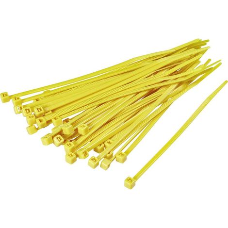 Serre-câble 100 mm x 2.50 mm jaune TC-KL32BKZ-15M203 1593684 crantage intérieur 100 pc(s) (1/4)