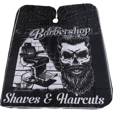Cape de coiffure imperméable pour salon de coiffure, tablier enveloppant (1/5)