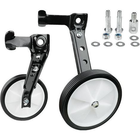 Rotelle stabilizzatrici universali per biciclette per bambini, adatte a biciclette da 18/20/22 pollici, robuste, durevoli e facili da installare. (1/4)