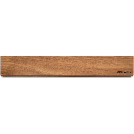 Porte-couteaux Magnétique, Modèle Acacia, 40 X 2 X 6 Cm, Blister