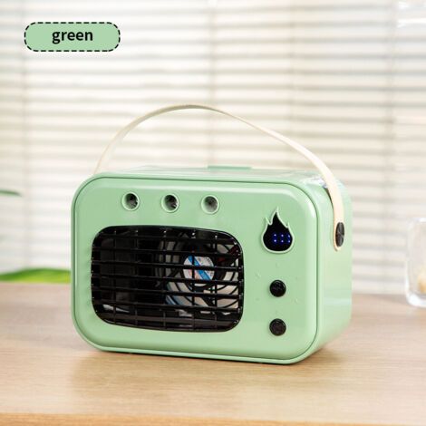 Air frais et humidification deux en un  Mini ventilateur USB 500 mAh, batterie longue durée, refroidissement portable de bureau