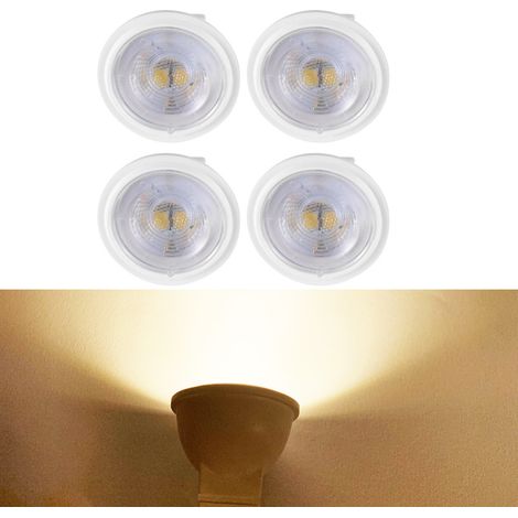 Ampoule LED GU4 MR11, 3W Équivalent 60W 300LM 3000K Blanc Chaud, Angle de Faisceau 36°, Ampoules LED 12V Classe C, Non-Dimmable, Lot de 4 [Classe énergétique C]