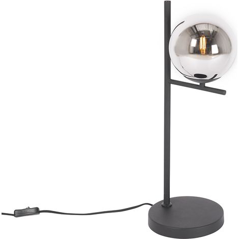QAZQA Lampada da tavolo flore - Design - Acciaio,Vetro - Nero - Sfera/Oblungo Max. 1 x Watt