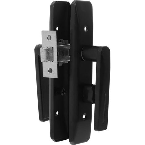 de porte intérieure de salle de bain sans clé noire avec (1/5)