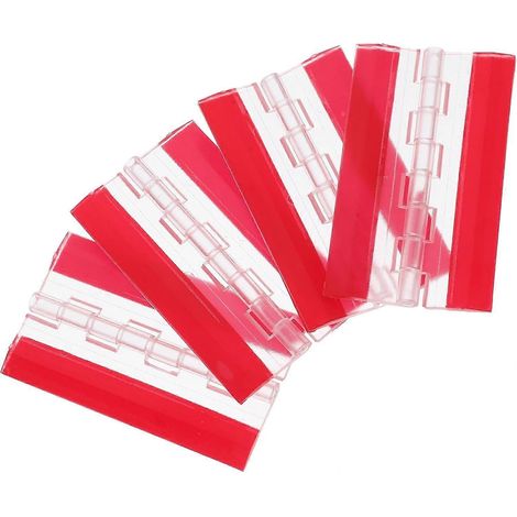Lot de 4 charnières de meuble autocollantes transparentes en acrylique, forte adhérence (1/5)