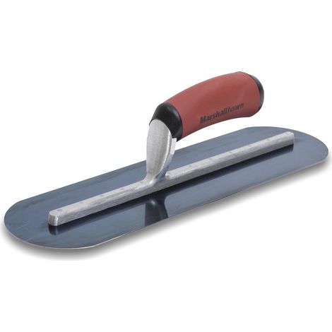 1 - Truelle De Lissage - Acier Bleu - Extrémités Arrondies Pour Finition Sans Marque - Manche Ergonomique Durasoft - Pour Plâtriers Et Maçons - Bleu - 40,6x10,2 Cm