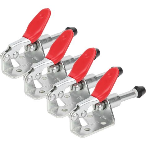 4 Pièces Serre-Joint à Bascule avec Verrouillage Rapide, Capacité 45kg, Outil de Serrage Manuel pour Travaux de Bricolage (1/5)