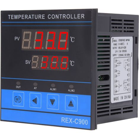 Digitaler Temperaturregler mit intelligentem, hochempfindlichem RELAySSR-Ausgang (0-400℃) (1/5)