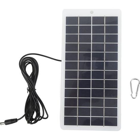 Tragbares 5-W-12-V-Polykristallin-Solarmodul – hohe Effizienz – DC-Schnittstelle – energiesparendes Solarladegerät – kleine Solaranlagen (1/5)
