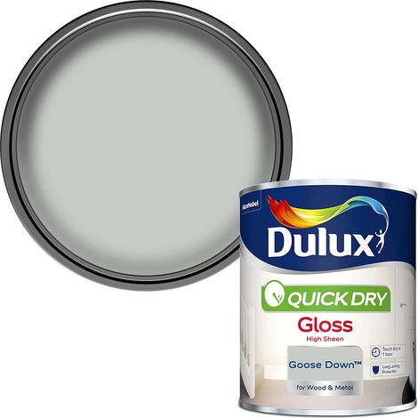 Dulux Quick Dry Gloss Colours - Goose Down - 750ml
