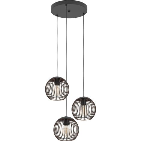 Suspension luminaire Almanzora, plafonnier suspendu à 3 lampes, lampe (1/5)