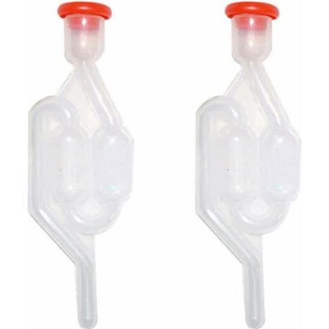 2 Bouchon de fermentation, Valve unidirectionnelle, Plastique transparent, Pour bière vin kimchi (1/5)