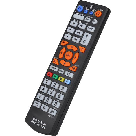 Intelligente Universalfernbedienung mit Lernfunktion für TV, Kabelfernsehen, DVD-Player und Satellitenempfang (1/5)
