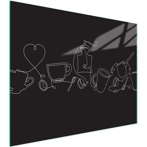 Glasschneidebrett 52x40 Schwarz (1/5)