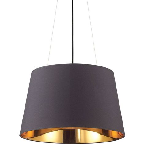 Ideal Lux Nordik - Lámpara colgante de techo tipo domo de 4 luces Negro (1/2)