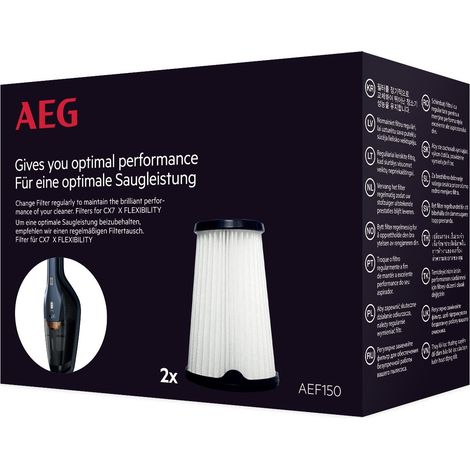 Juego de 2 filtros lavables AEF150 para aspirador AEG 9001683755 (1/2)