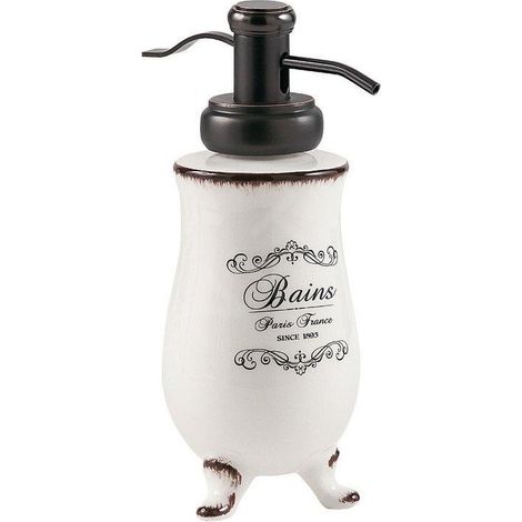 Sapho Amelie - Distributeur de savon, de 230 ml, blanc AM80 (1/2)