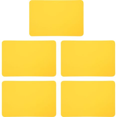 5 Pièces Patch de Réparation PVC pour Bateau Gonflable, Kayak, Canoë et Jouets Aquatiques - Jaune (1/5)