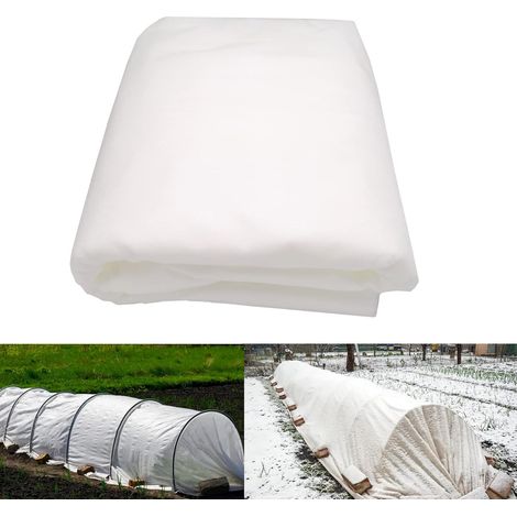 1.5m x 8m Voile Hivernage, Housse d'hivernage pour Plantes 40 g/m², Toison Non-tissée Voile d'hivernage pour Protéger Les Plantes en Extérieur du Gel - Résistant aux UV et indéchirable (1/5)
