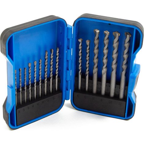 15pc Masonry Drill Bit Set for Brick Concrete & Stone Wolf Trade (1/4)