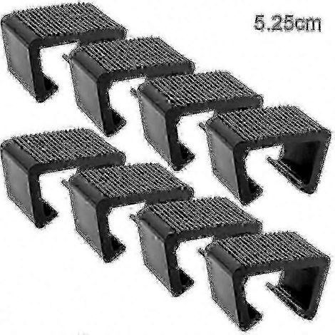 Clips de fixation pour meubles en rotin de marque, paquet de 8, clips pour chaises de jardin en rotin, design à fente, 5,25 cm. (1/5)