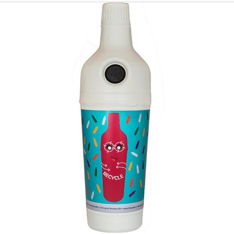 Bouteille géante de collecte des bouteilles plastiques (1/4)