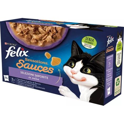 felix sensations sauces saporite, 12x85 gr