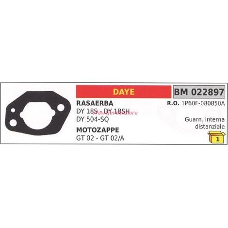Junta espaciador interno DAYE motozappa GT 02 022897