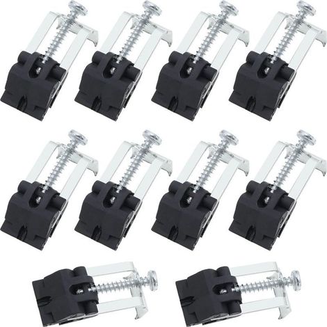 10 Pièces Installation De Clips De Fixation, Clips D'éVier Encastrés, Clips D'évier De Cuisine, Accessoires pour éVier De Cuisine pour Salle De Bain (1/5)